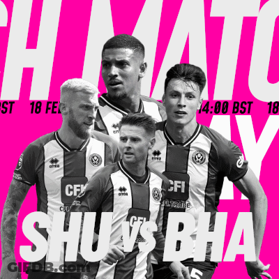Soccer Players Shu Vs Ba On Pink Background GIF