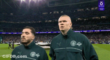 Soccer Players Standing On Field GIF