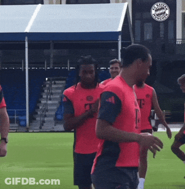 Soccer Players Standing On Field GIF