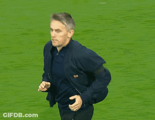 Soccer Players Standing On Field Saying When The Match Ends GIF