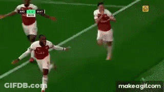 Soccer Players Standing On Field GIF
