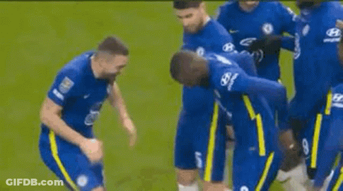 Soccer Players Standing On Field GIF
