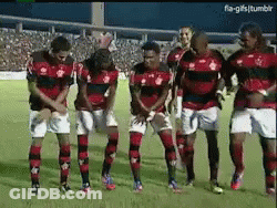 Soccer Players Standing With Hands On Hips GIF