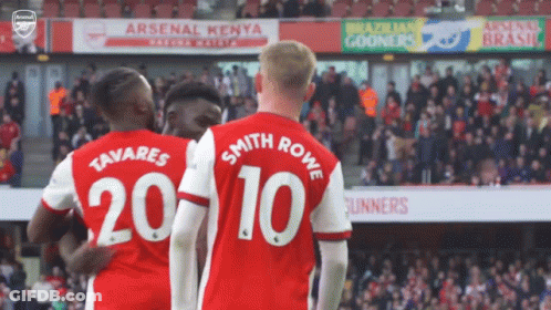 Soccer Players Tavares And Smith Rowe GIF