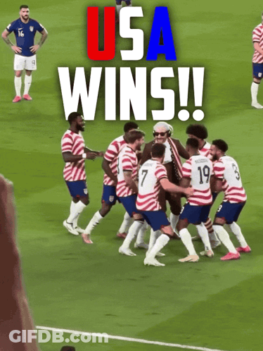 Soccer Players USA Wins GIF