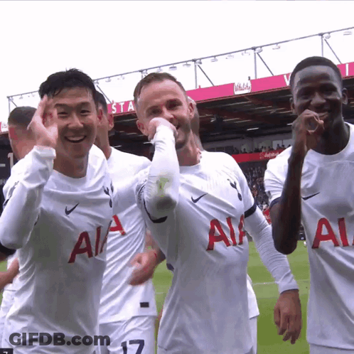 Soccer Players Wearing White Shirts GIF