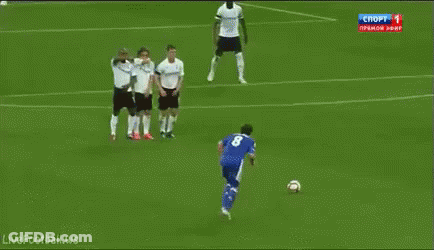 Soccer Players With Drink Responsibly Sign GIF