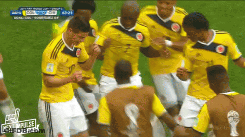 Soccer Players With Next Impulse Sign GIF