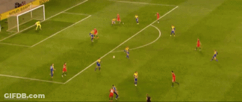Soccer Players With Novo Banco Advertisement GIF
