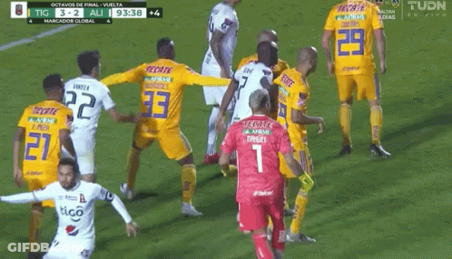 Soccer Players With Number 1 GIF