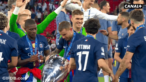 Soccer Players With Number 17 Jersey GIF