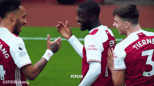 Soccer Players With Number 3 Jersey GIF