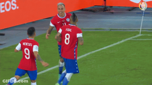 Soccer Players With Number 8 On Jersey GIF