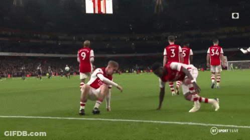 Soccer Players With Number 9 GIF