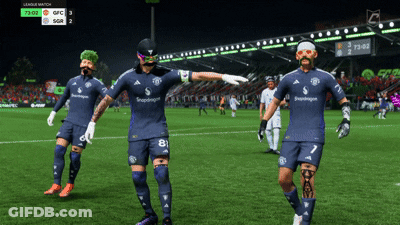 Soccer Players With Scoreboard 73-02 GIF
