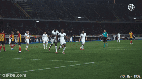 Soccer Players With Smiley 1932 Logo GIF