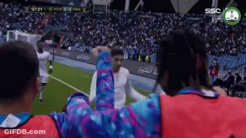 Soccer Players With SSC GIF