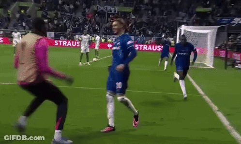 Soccer Players With Strauss On Side GIF