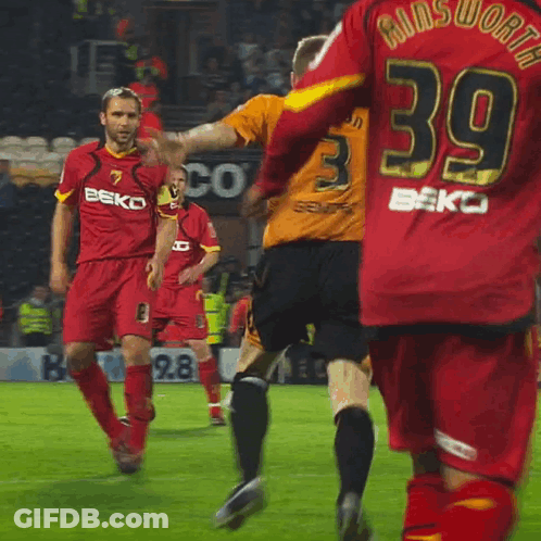 Soccer Players With Support Cole Shirt GIF