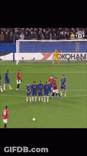 Soccer Players With Yokohama Ad GIF