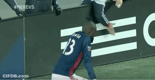 Soccer Referee Giving Yellow Card GIF