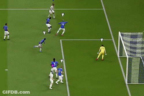 Soccer Referee Holding Flag At Brasil Sign GIF
