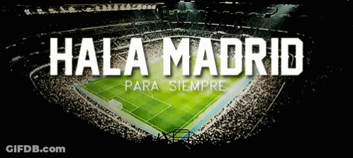 Soccer Stadium Hala Madrid Para Siempre GIF