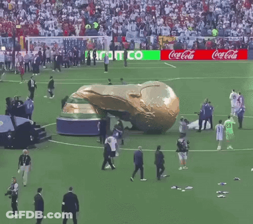 Soccer Stadium Sign Says No Racism FIFA GIF