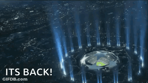 Soccer Stadium With Its Back GIF