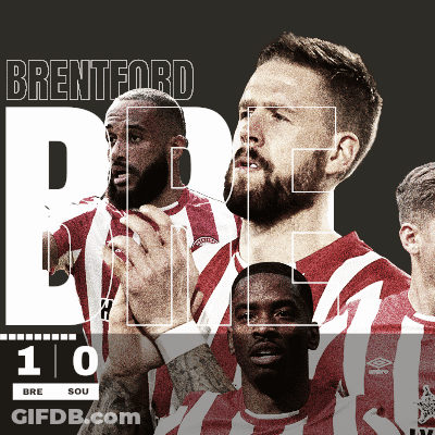 Soccer Team Poster Named Brentford GIF