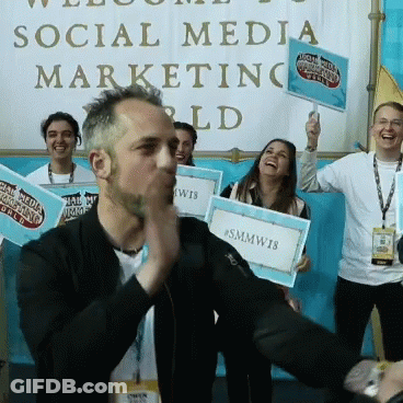 Social Media Marketing World Sign GIF