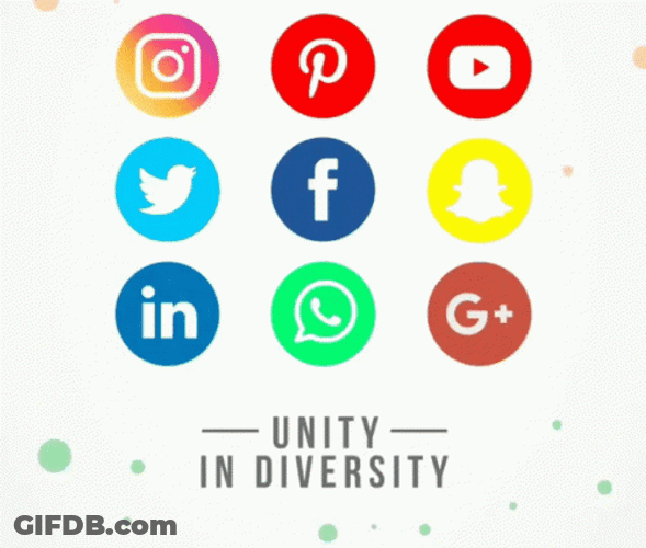Social Media Unity In Diversity GIF