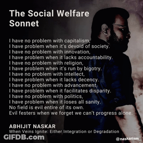Social Welfare Sonnet By Abhijit Naskar GIF
