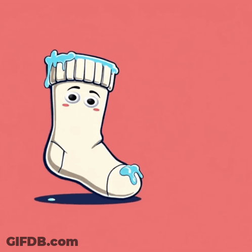 Sock Saying Smoist GIF