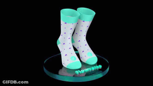 Socks With Flowystar GIF