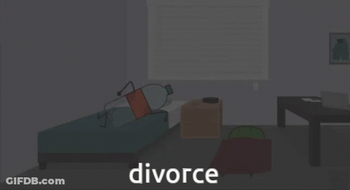 Soda Bottle Laying On Couch Divorce GIF