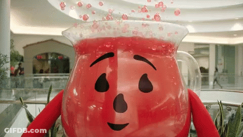 Soda Pitcher With Face GIF