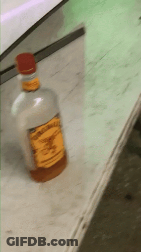 Sodium Chloride Bottle With Yellow Label GIF