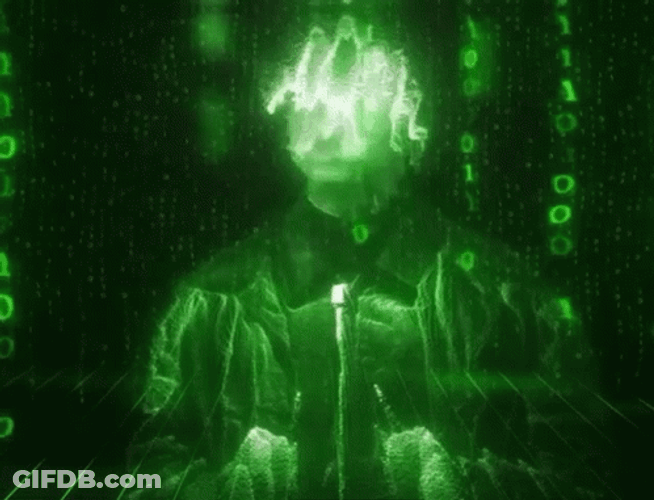 Sofaygo Neon Green Matrix Effect GIF