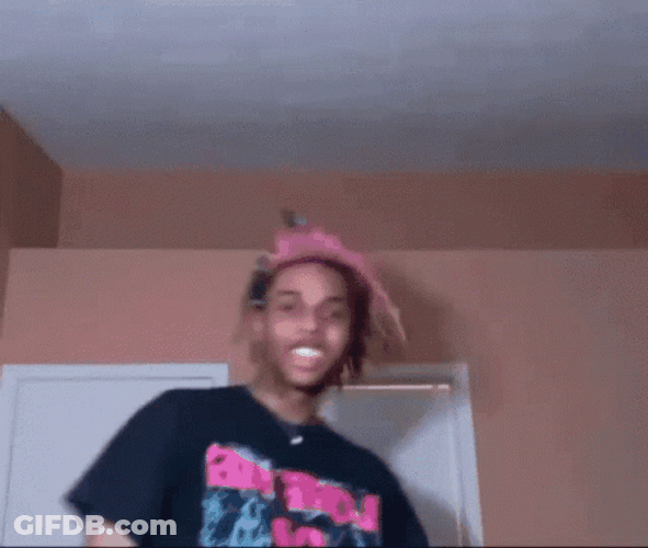 Sofaygo Pink Hair Rapping Home Studio GIF