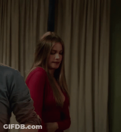 Sofia Vergara Dancing In Red Dress GIF