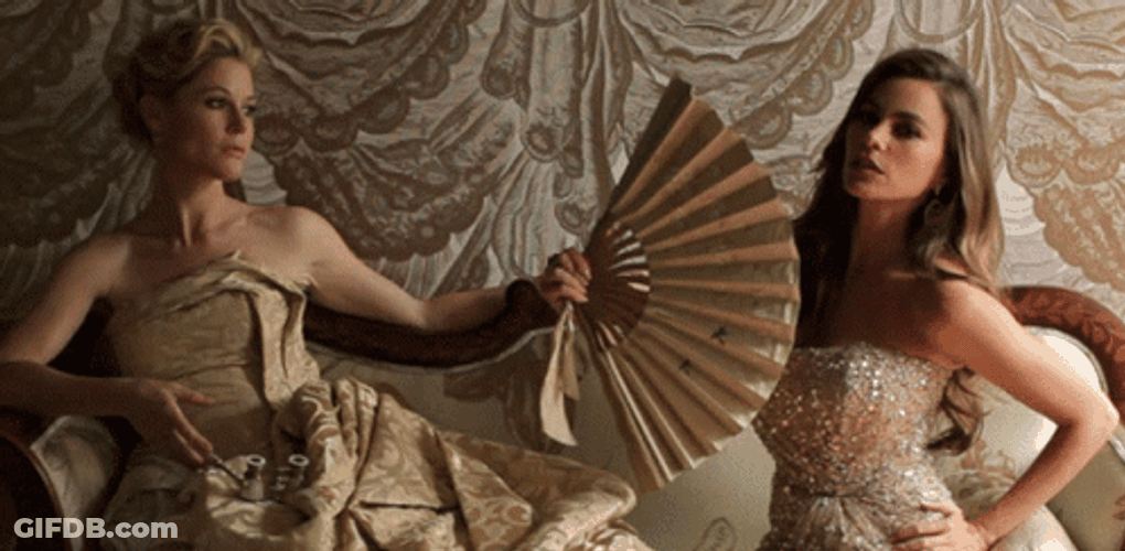Sofia Vergara Glittery Gown GIF