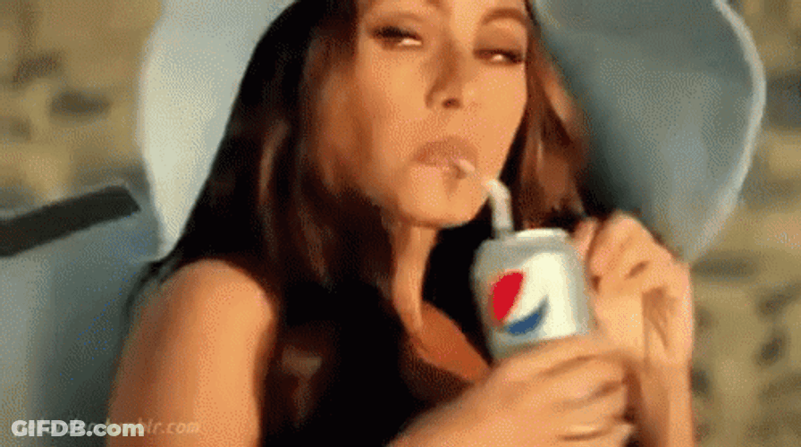Sofia Vergara Sipping Pepsi GIF