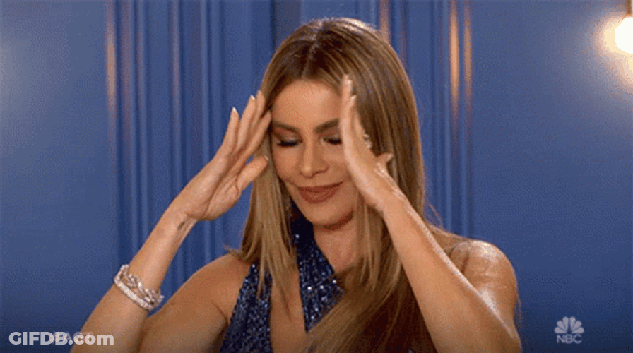 Sofia Vergara Trying To Concentrate GIF