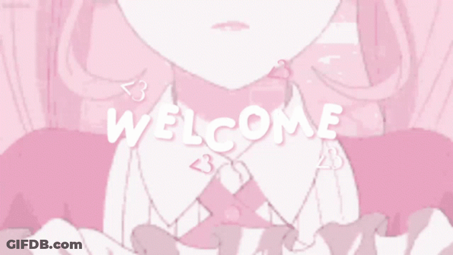 Soft Aesthetic Anime Welcome GIF