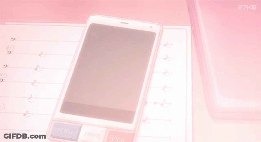 Soft Aesthetic Phone Tag Anime GIF