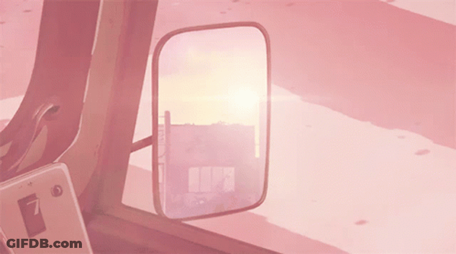 Soft Aesthetic Side Mirror GIF