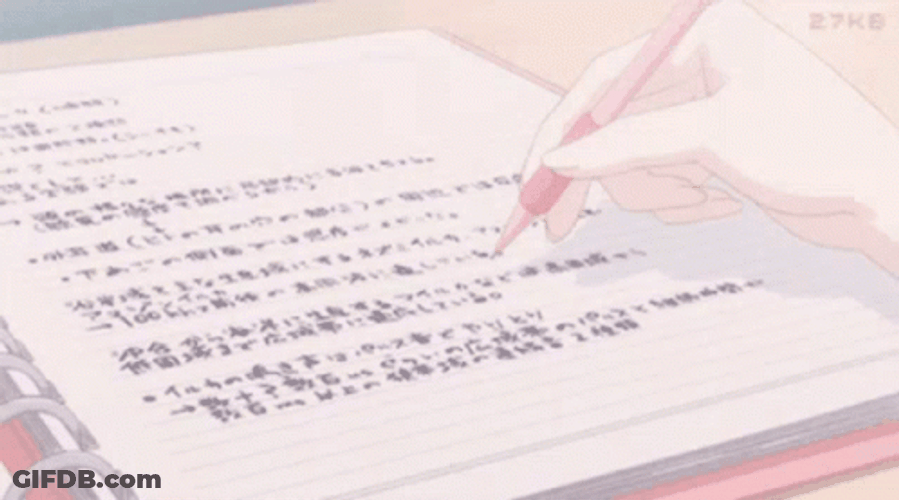 Soft Aesthetic Take Notes GIF