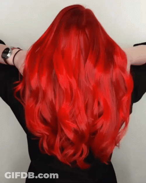Soft And Wavy Red Hair GIF