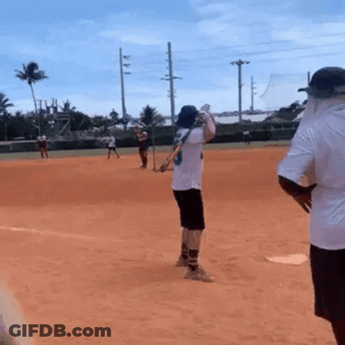 Soft Ball Home Run GIF